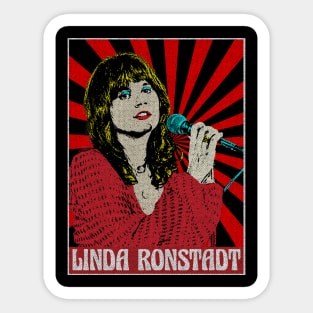 Linda Ronstadt 80s Pop Art Fan Art Sticker